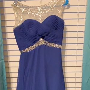 Floor length bridesmaid dress